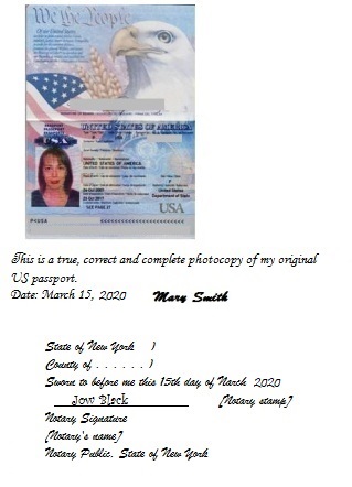 How to get NY Apostille for copy of Passport, ID - New York Apostille Services